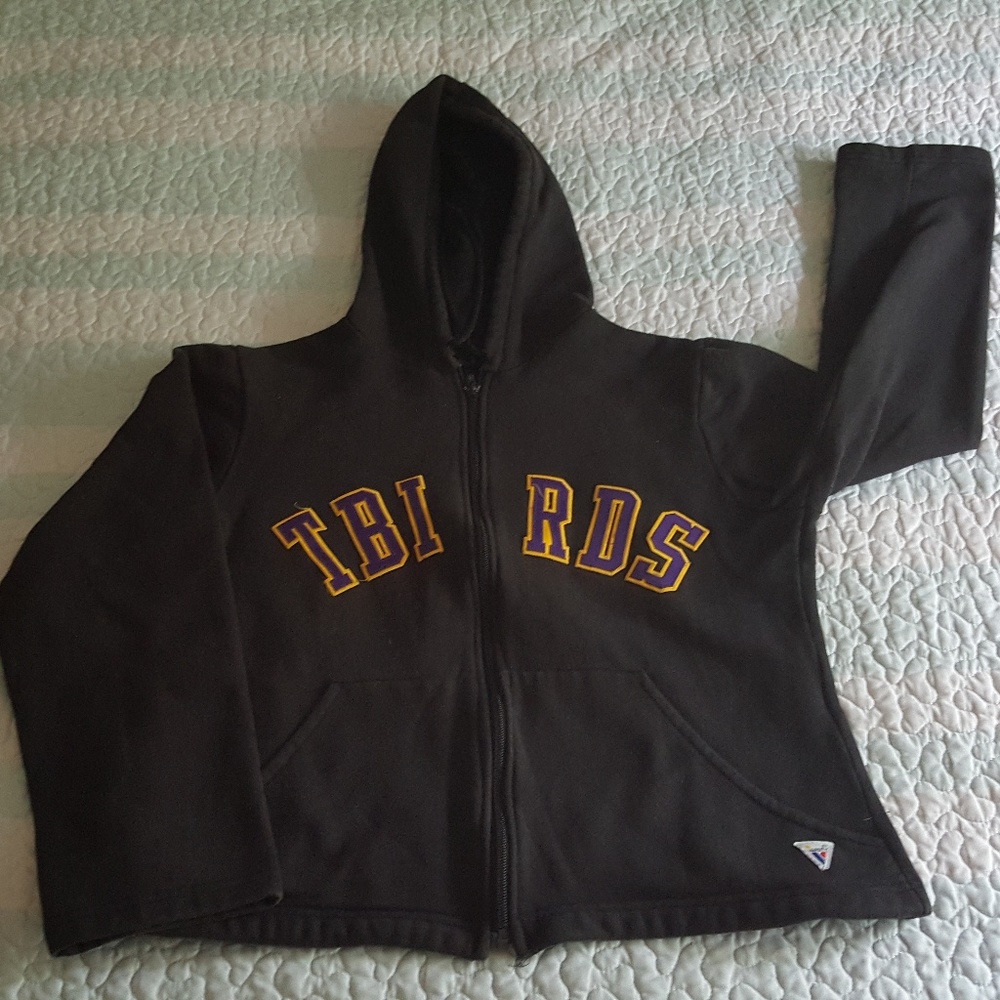 Vintage Bellevue West Thunderbirds Zip Up Hoodie